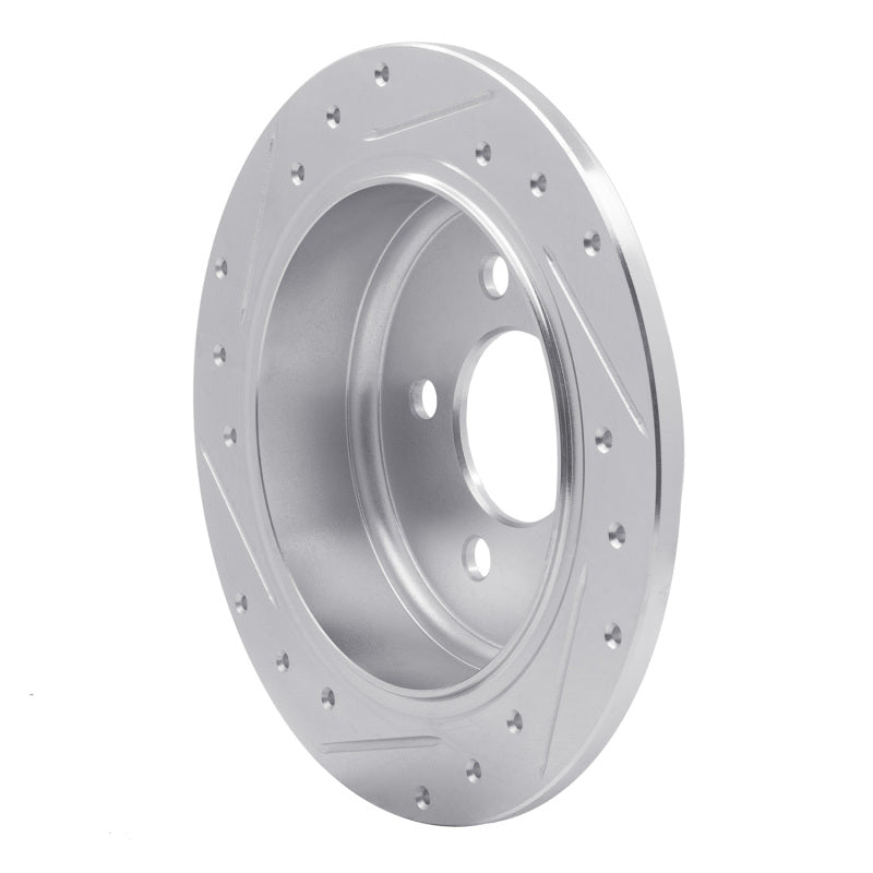 R1 Concepts R1 93-98 Jeep Grand Wagoneer Rear Right Drilled & Slotted Silver Brake Rotor