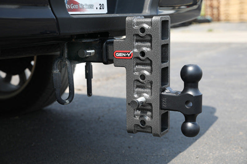 GEN-Y Hitch Gen-Y Mega Duty 2in Shank 5in Drop 1.5K TW 10K Hitch w/GH-031 Dual-Ball/GH-032 Pintle Lock