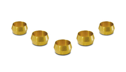 Vibrant 1/4in Brass Olive Inserts - 5pk
