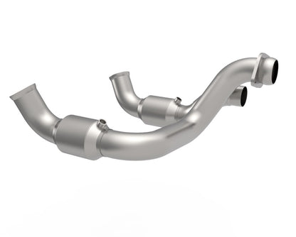 Kooks Headers Kooks 20-22 Ford F250 7.3L V8 / Ford F350 7.3L V8 3in SS High Output Green Catted Connecting Pipes