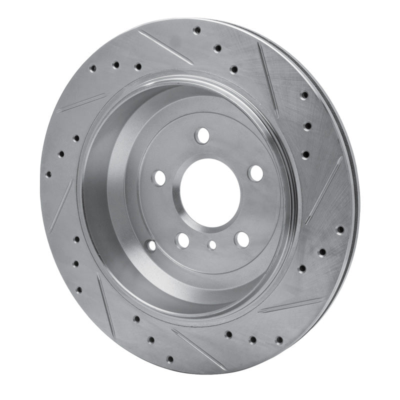 R1 Concepts R1 06-12 Mercedes-Benz ML320 Rear Left Drilled & Slotted Silver Brake Rotor