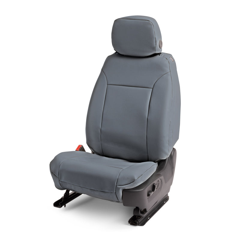 Covercraft 23-26 Ford F250-F550 SD Leatherette PrecisionFit Custom 2nd Row Seat Covers - Med Grey
