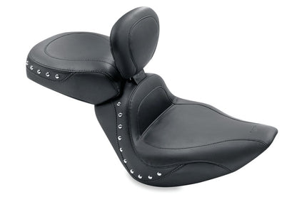 Mustang Motorcycle Mustang 00-15 Harley Softail Standard Rear Tire Sport Touring Passenger Seat w/Studs - Black