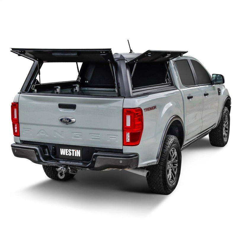 Westin EXP Truck Cap COMPLETE KIT A + BS (19-23 Ford Ranger CC 5ft. Bed) - Black