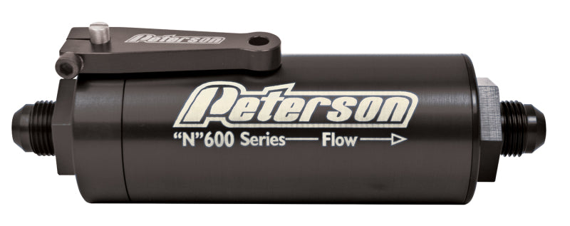 Peterson Fluid Systems Fuel Filter -8AN 45 Micron Ball Valve