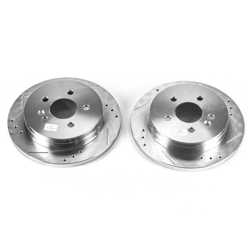 PowerStop Power Stop 98-03 Mercedes-Benz ML320 Rear Evolution Drilled & Slotted Rotors - Pair