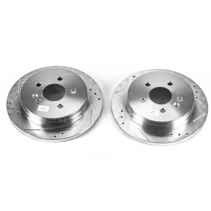 PowerStop Power Stop 98-03 Mercedes-Benz ML320 Rear Evolution Drilled & Slotted Rotors - Pair