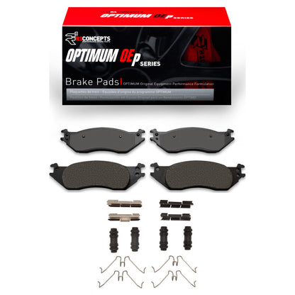 R1 Concepts R1 04-06 Ford E-150 Front Optimum OE Pads & Hardware Kit