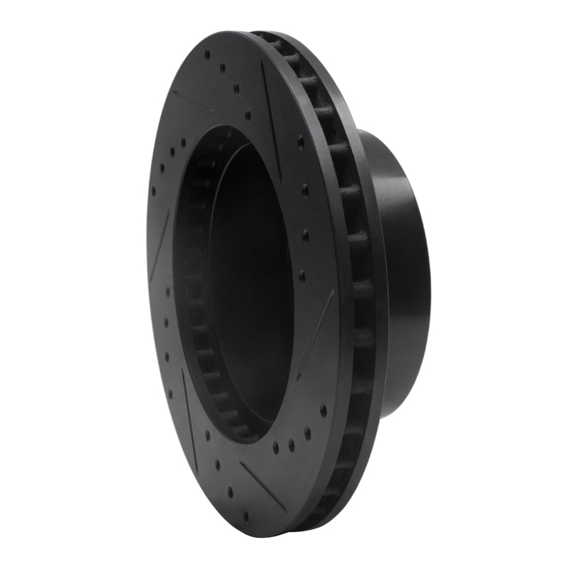 R1 Concepts R1 91-94 Ford Crown Victoria Front Left Drilled & Slotted Black Brake Rotor