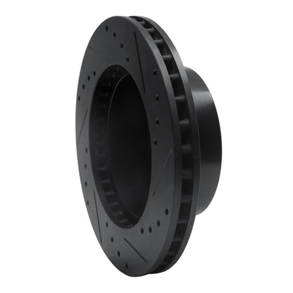 R1 Concepts R1 91-94 Ford Crown Victoria Front Left Drilled & Slotted Black Brake Rotor