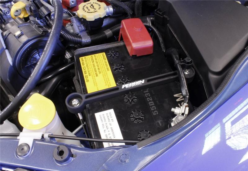 Perrin Performance PERRIN 02-26 Subaru Impreza/WRX/STI & 13-26 Crosstrek/BRZ/FR-S/GR86/GR86 Battery Tie Down - Black