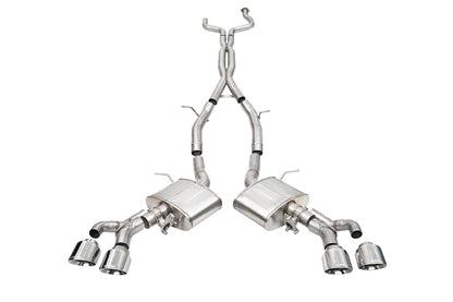 CORSA Performance Corsa 22-25 Cadillac CT4 V Blackwing 3in Active Valve Cat-Back - 4.5in Polished Tip
