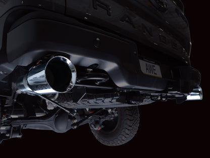 AWE Tuning AWE 2024+ Ford Ranger Raptor 3.0L Switchpath Cat-Back Exhaust - Chrome Silver Tips