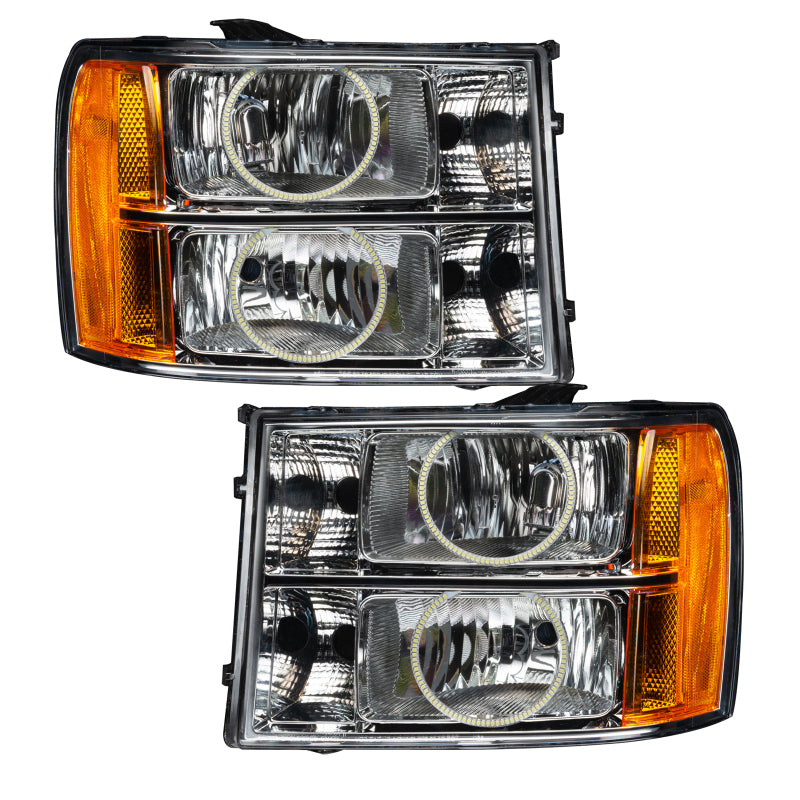 ORACLE Lighting Oracle 07-13 GMC Sierra SMD HL - Round Ring Design - ColorSHIFT w/ 2.0 Controller