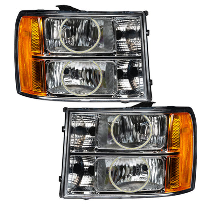 ORACLE Lighting Oracle 07-13 GMC Sierra SMD HL - Round Ring Design - ColorSHIFT w/ 2.0 Controller
