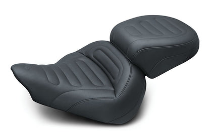 Mustang Motorcycle Mustang 13-17 Harley Softail Breakout Standard Touring Solo Seat Trapezoid - Black