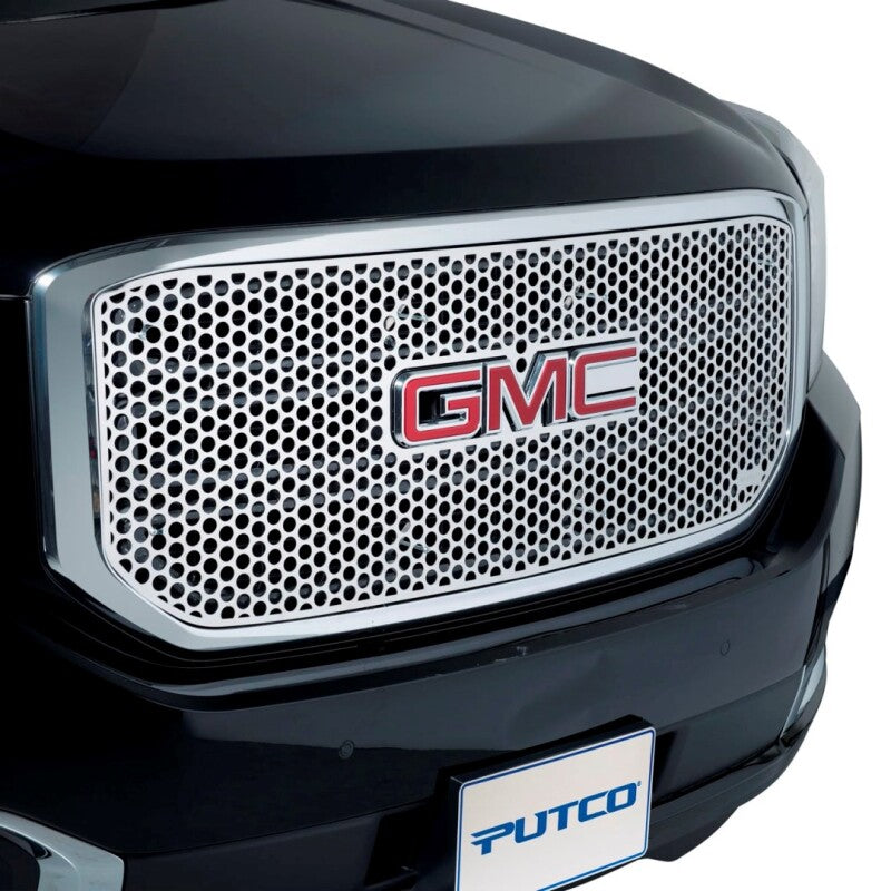Putco 87-91 Ford F-150 w/Logo CutOut Punch Stainless Steel Grilles