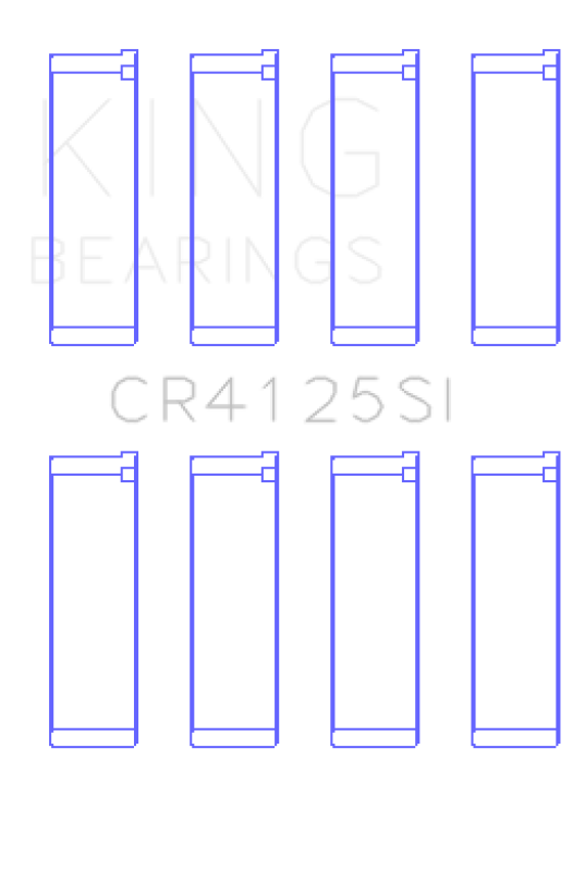 King Engine Bearings King Subaru EJ15/EJ16/EJ18/EJ20/EJ22/EJ25 (Size 0.75mm) Silicone Bi-Metal Alum Rod Bearing Set