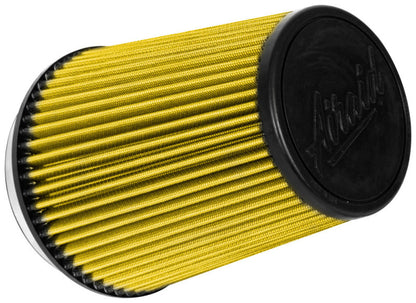 Airaid Universal Air Filter - Cone 5in Flange x 6-1/2in B x 4-3/4in T x 7-9/16in H - Synthaflow