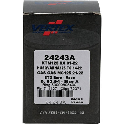 Vertex Pistons Vertex Piston 01-16 KTM 125 EXC 125cc Cast Race Piston Kit