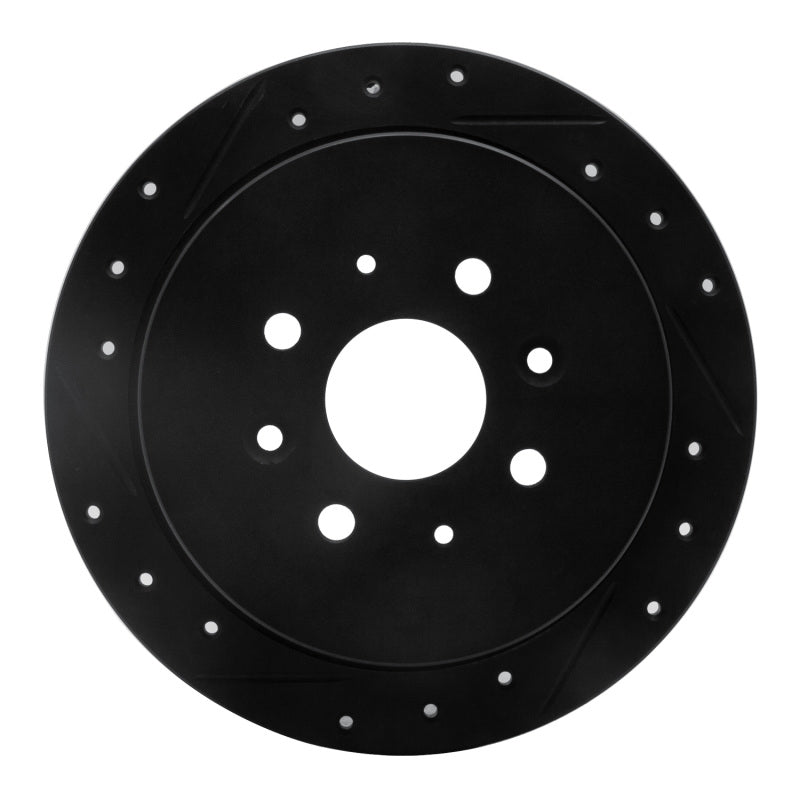 R1 Concepts R1 14-20 Peugeot 208 (Mexico) Rear Left Drilled & Slotted Black Brake Rotor