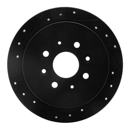 R1 Concepts R1 14-20 Peugeot 208 (Mexico) Rear Left Drilled & Slotted Black Brake Rotor