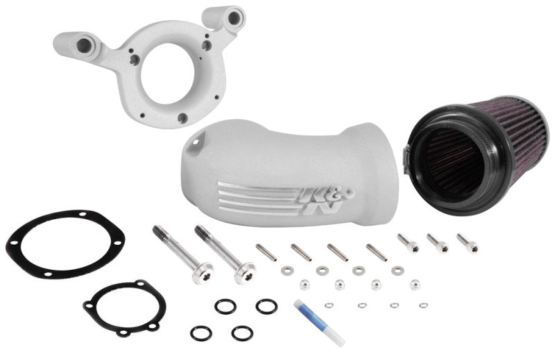 K&N Engineering K&N 08-17 Harley-Davidson Touring Models Performance Air Intake System Silver