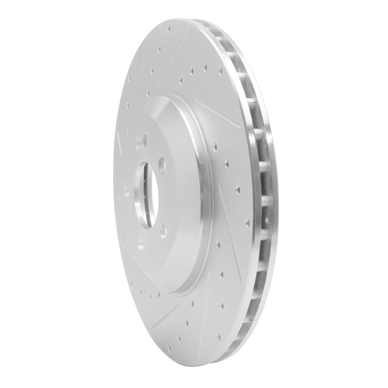 R1 Concepts R1 17-23 Mercedes-Benz CLS450 Rear Left Drilled & Slotted Silver Brake Rotor