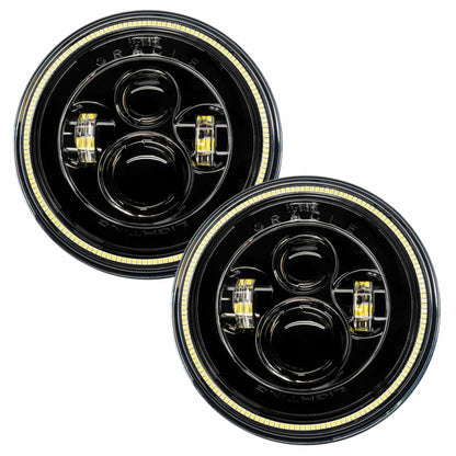 ORACLE Lighting Oracle 7in High Powered LED Headlights - Black Bezel - White