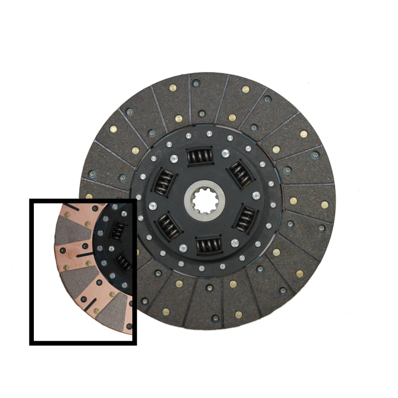 McLeod Racing McLeod Disc Perf. Sprung Hub Brz Button Facing 12in X 1-1/8 X 26 Spline Rev Hub