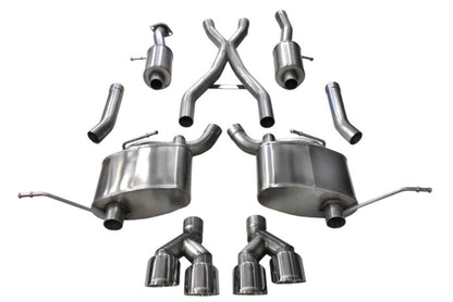 CORSA Performance Corsa 2014-2021 Jeep Grand Cherokee 3.6L V6 Polished Sport Cat-Back Exhaust
