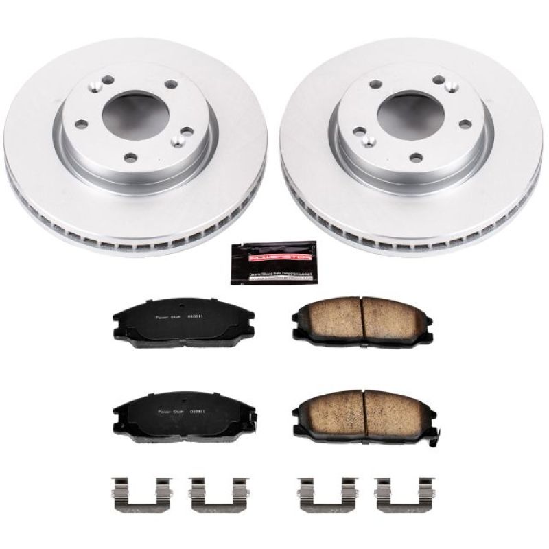 PowerStop Power Stop 01-05 Hyundai Santa Fe Front Z17 Evolution Geomet Coated Brake Kit