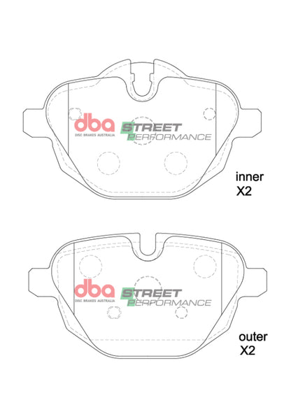 DBA 11-17 BMW 528i SP Performance Rear Brake Pads