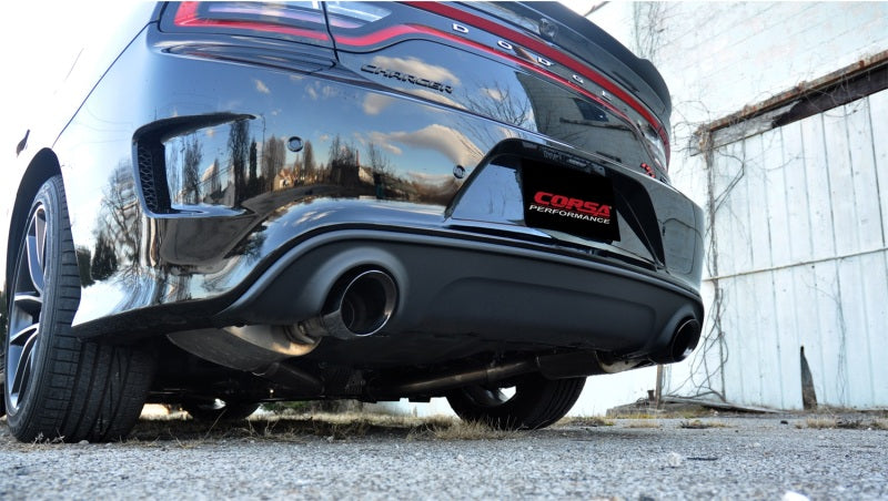 CORSA Performance Corsa 2015-2023 Dodge Charger SRT/Scat Pack/R/T 6.4L Black Xtreme Cat-Back Exhaust