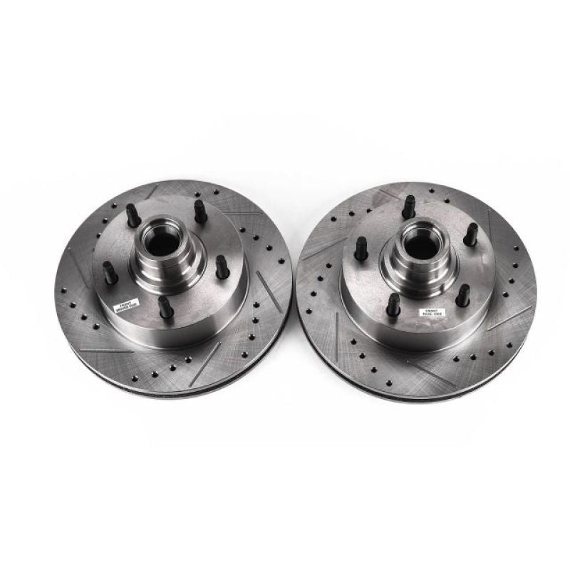PowerStop Power Stop 2003 Ford E-150 Front Evolution Drilled & Slotted Rotors - Pair