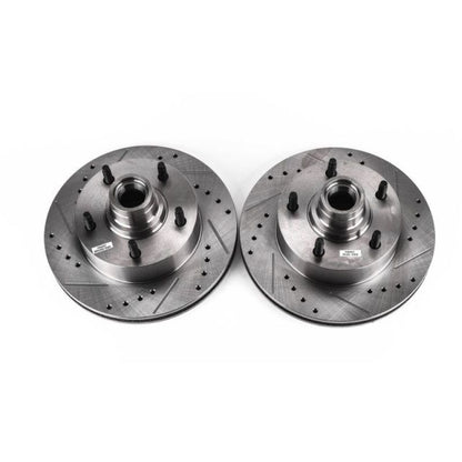 PowerStop Power Stop 2003 Ford E-150 Front Evolution Drilled & Slotted Rotors - Pair
