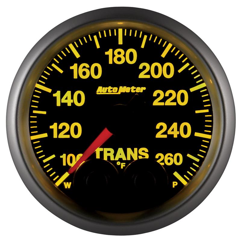 Autometer Elite 52mm 100-260 Degrees F Trans Temperature Peak and Warn Gauge w/ Electronic Control