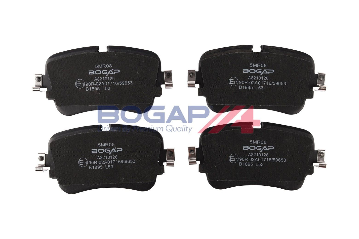 BOGAP A8210126 Brake Pad Set, Disc Brake