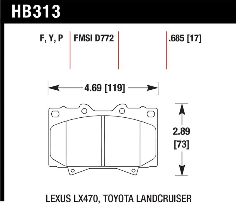 Hawk Performance Hawk LTS Street Brake Pads