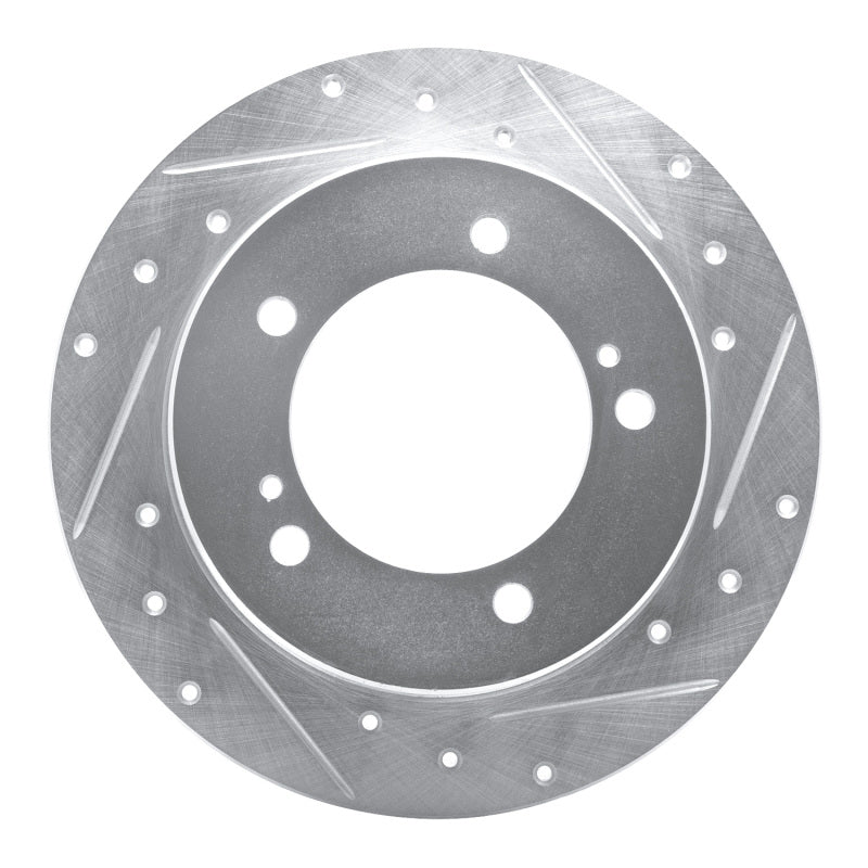 R1 Concepts R1 83-98 Chevrolet Tracker Front Left Drilled & Slotted Silver Brake Rotor