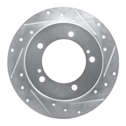 R1 Concepts R1 83-98 Chevrolet Tracker Front Left Drilled & Slotted Silver Brake Rotor