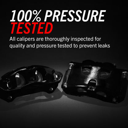 PowerStop Power Stop 00-05 Ford Excursion Rear Black Caliper - Pair w/Bracket