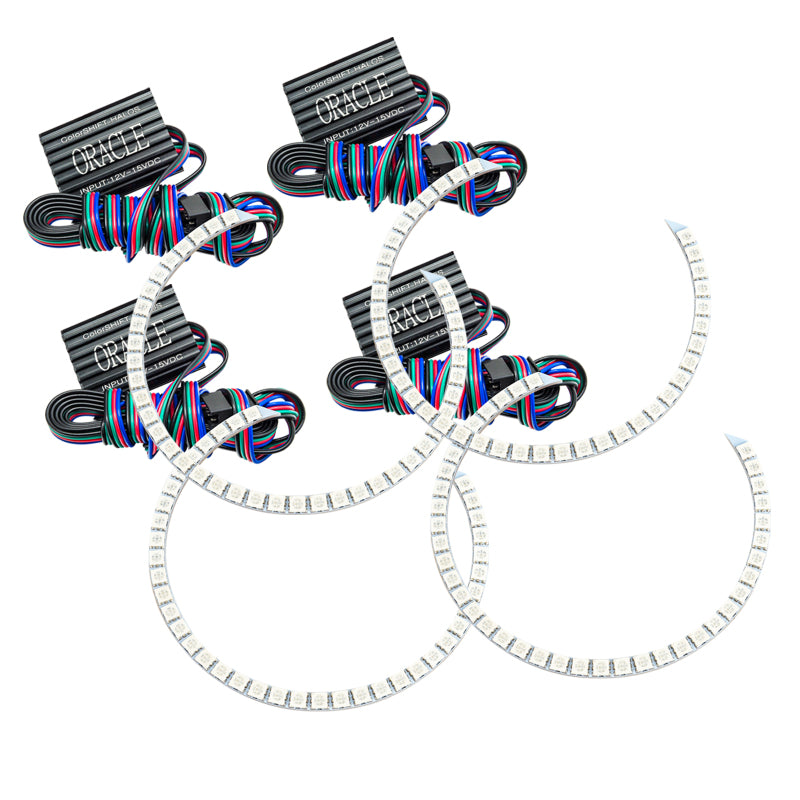 ORACLE Lighting Oracle Chevy Camaro Non-RS 14-15 Dual Halo Kit Round Style - ColorSHIFT w/o Controller
