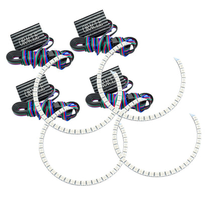 ORACLE Lighting Oracle Chevy Camaro Non-RS 14-15 Dual Halo Kit Round Style - ColorSHIFT w/o Controller