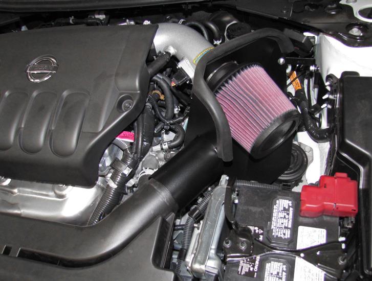 K&N Engineering K&N 07-10 Nissan Altima 2.5L Silver Typhoon Short Ram Intake