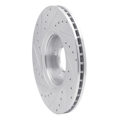R1 Concepts R1 99-10 Chevrolet ASTRA (Mexico) Front Right Drilled & Slotted Silver Brake Rotor
