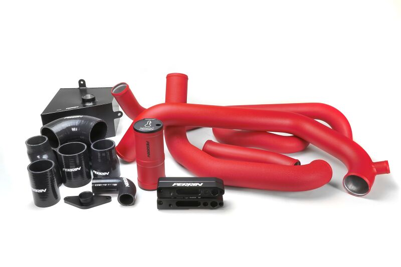 Perrin Performance PERRIN 15-21 Subaru STI Front Mount Intercooler Boost Tube Kit - Red
