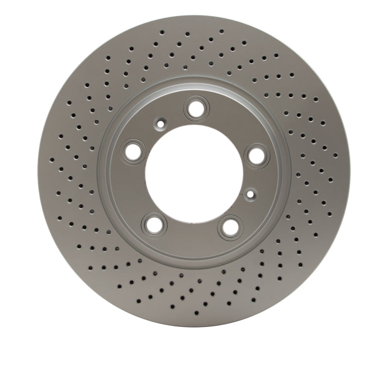 DFC 99-23 Porsche 718 Boxster Left Front Drilled GeoSPEC Coated Rotor