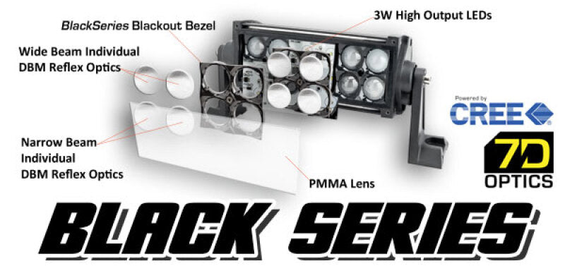 ORACLE Lighting Oracle Black Series - 7D 12 60W Dual Row LED Light Bar - 6000K