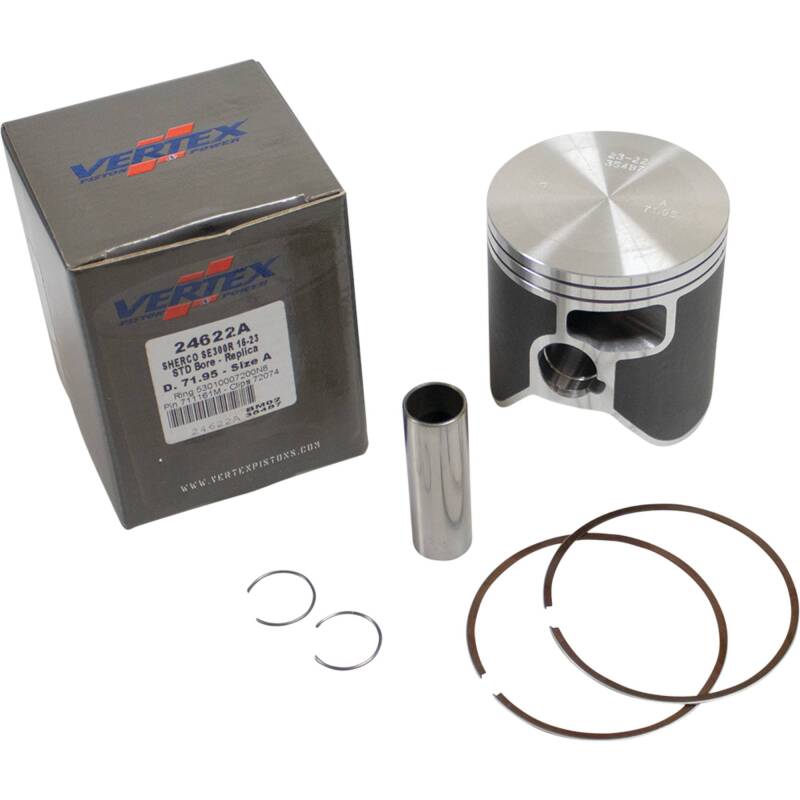 Vertex Pistons Vertex Piston 16-24 Sherco SE-R 300 300cc Cast Replica Piston Kit